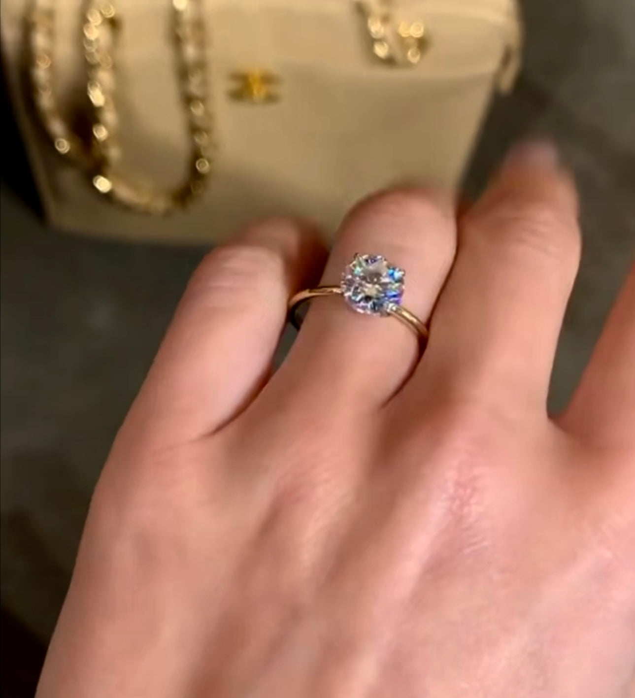 Fiona Moissanite  Diamond Engagement Ring