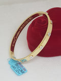 18k Saudi Gold Love Bangle