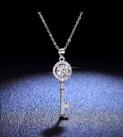 Moissanite Diamond Cross Necklace
