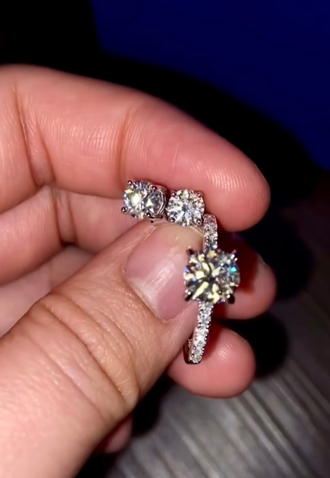 " Casey " Moissanite Diamond Ring