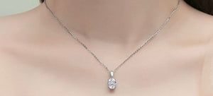 Moissanite Oval cut Necklace