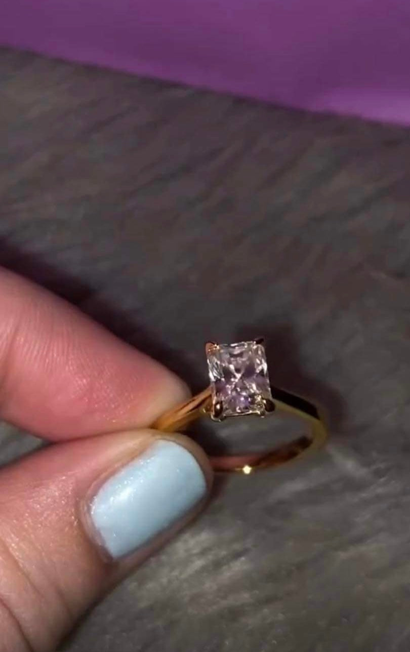 “Callie” 3ct Radiant cut Engagement ring