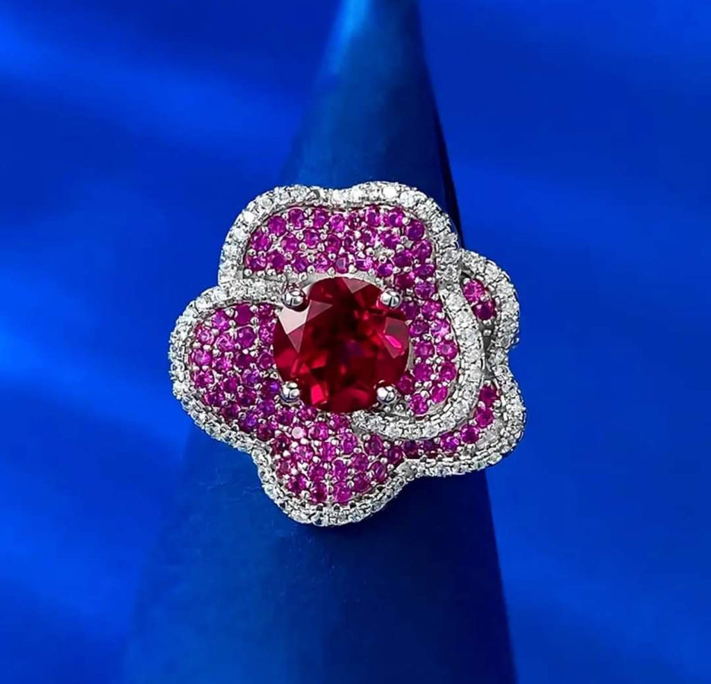 4.5ct Ruby Moissanite Lab no Certificate
