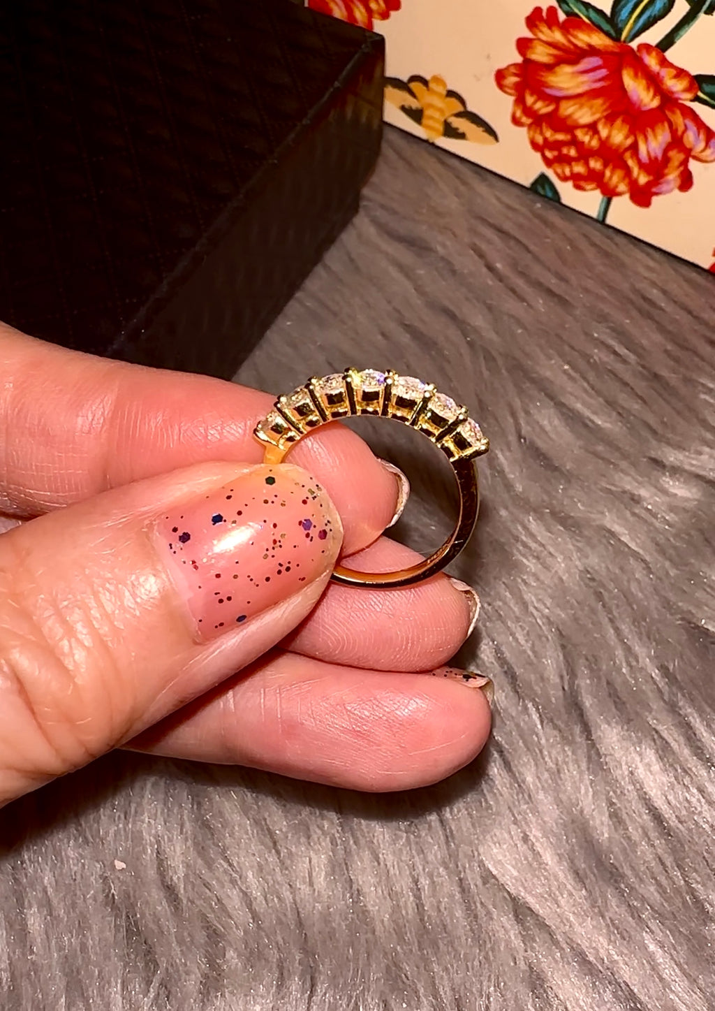 2 Rings Solitaire and Half Band