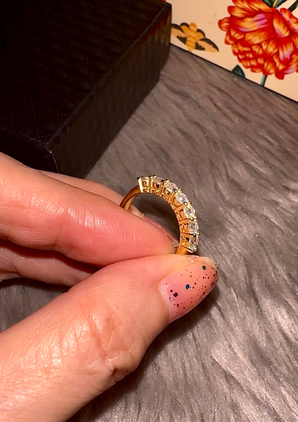 2 Rings Solitaire and Half Band