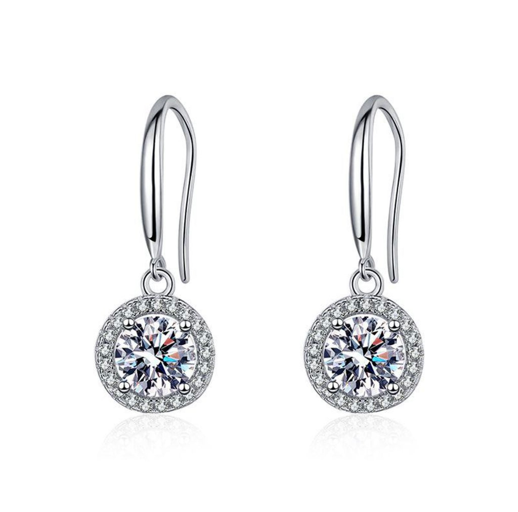 Total 2ct "Clarice" Dangling Earrings