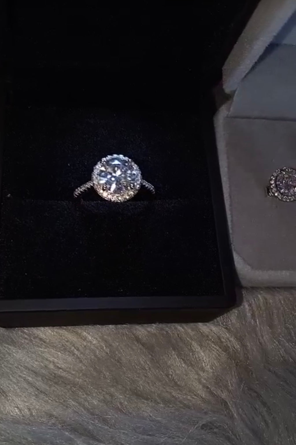 3ct Set Ring/Earrings Halo