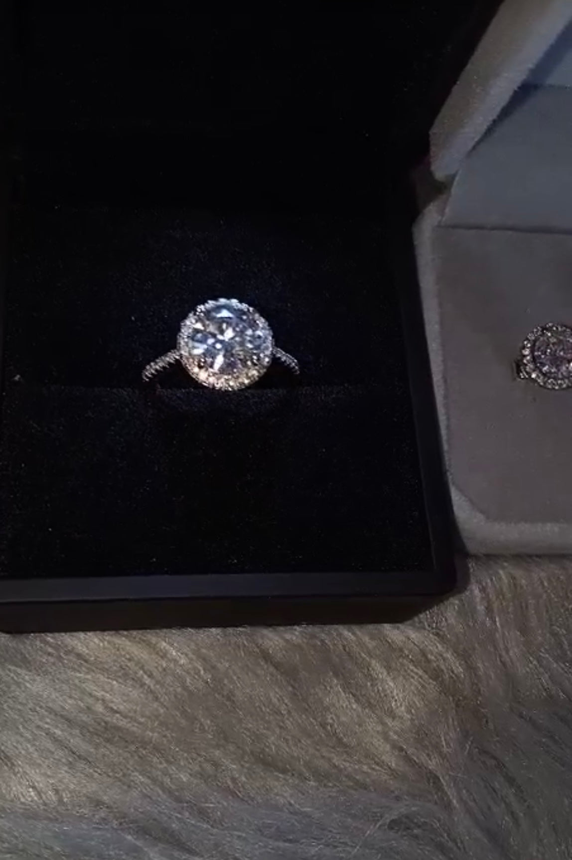 3ct Set Ring/Earrings Halo