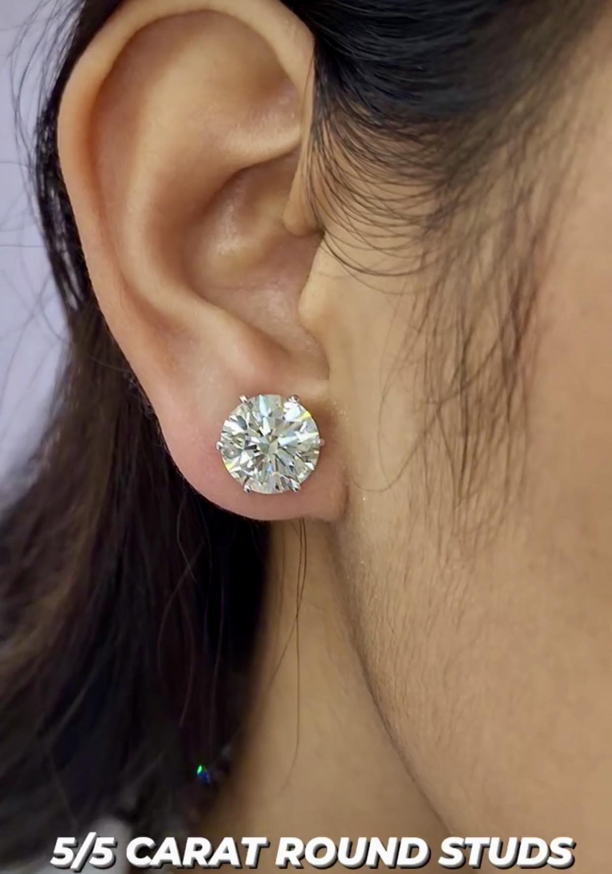 " Fiona " Earrings Moissanite Diamond