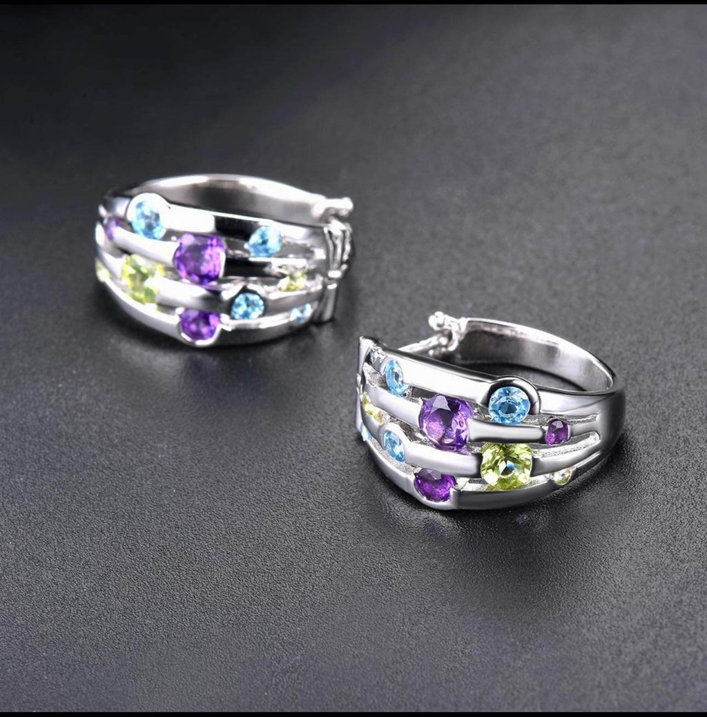 "Sabeana" Gemstone earrings