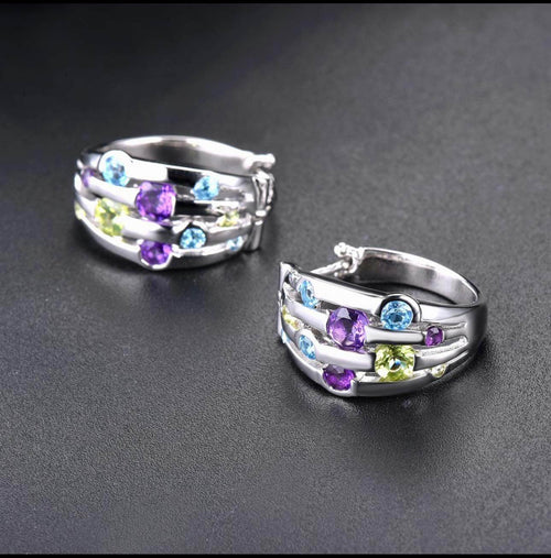"Sabeana" Gemstone earrings