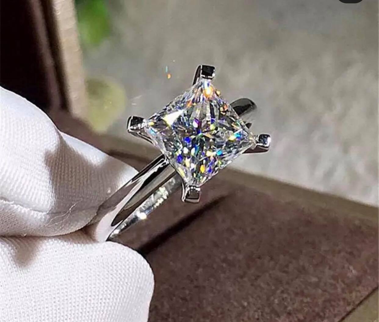 Celina Moissanite Diamond Stone Engagement Ring