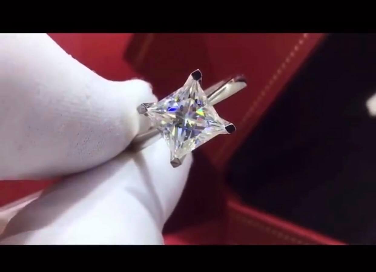 Celina Moissanite Diamond Stone Engagement Ring