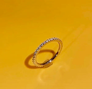 Full Band Ring 1.5mm Moisaanite Diamond