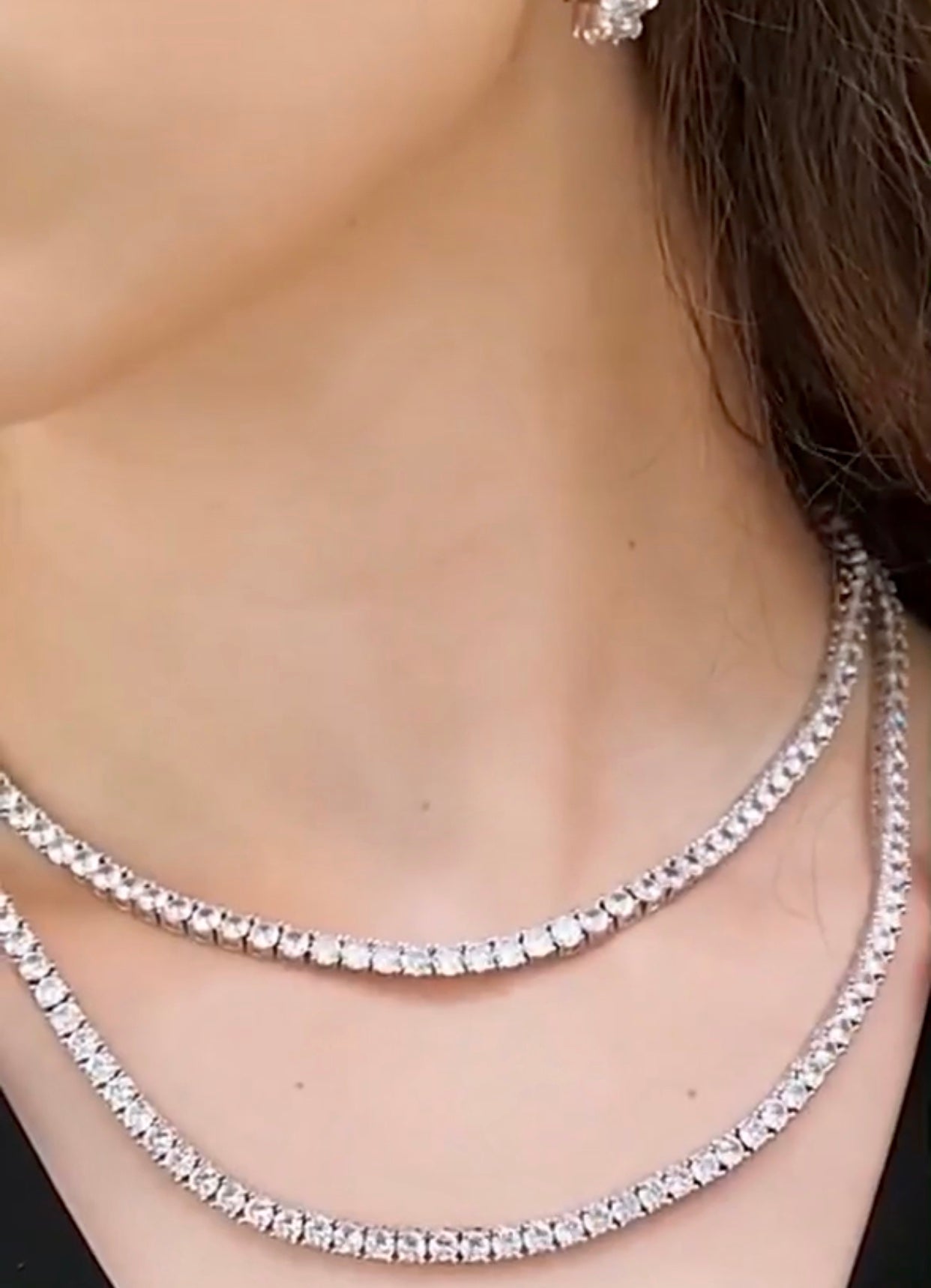 Moissanite Diamond Tennis Necklace