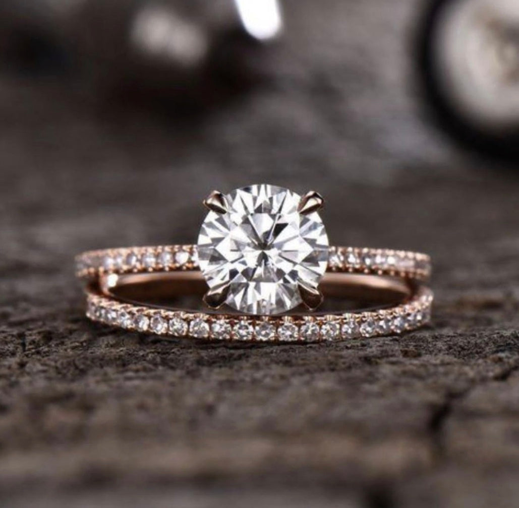 " Casey " Moissanite Diamond Ring