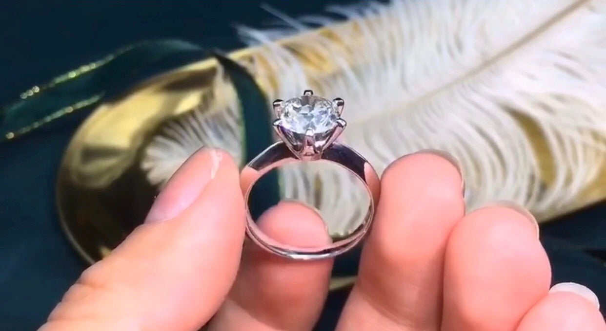 Fiona Moissanite  Diamond Engagement Ring