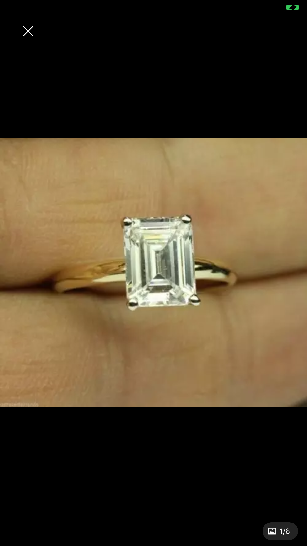 "Zahara" Oval/Emerald Cut Engagement Ring
