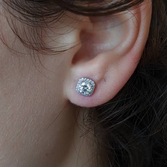 Queen Elizabeth Halo Earrings