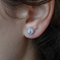 Queen Elizabeth Halo Earrings
