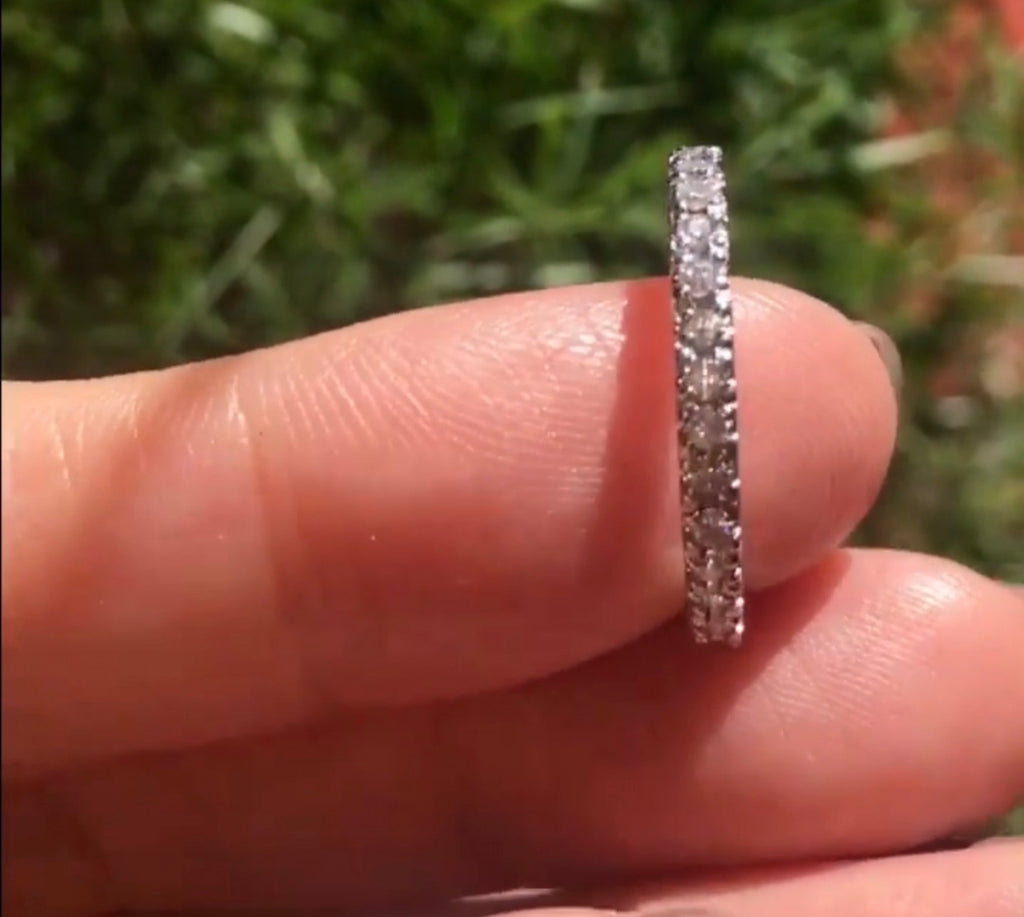 " TRIXIE 2 " Moissanite Diamond Full Eternity Ring