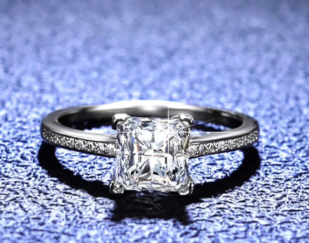 Celina Moissanite Diamond Stone Engagement Ring