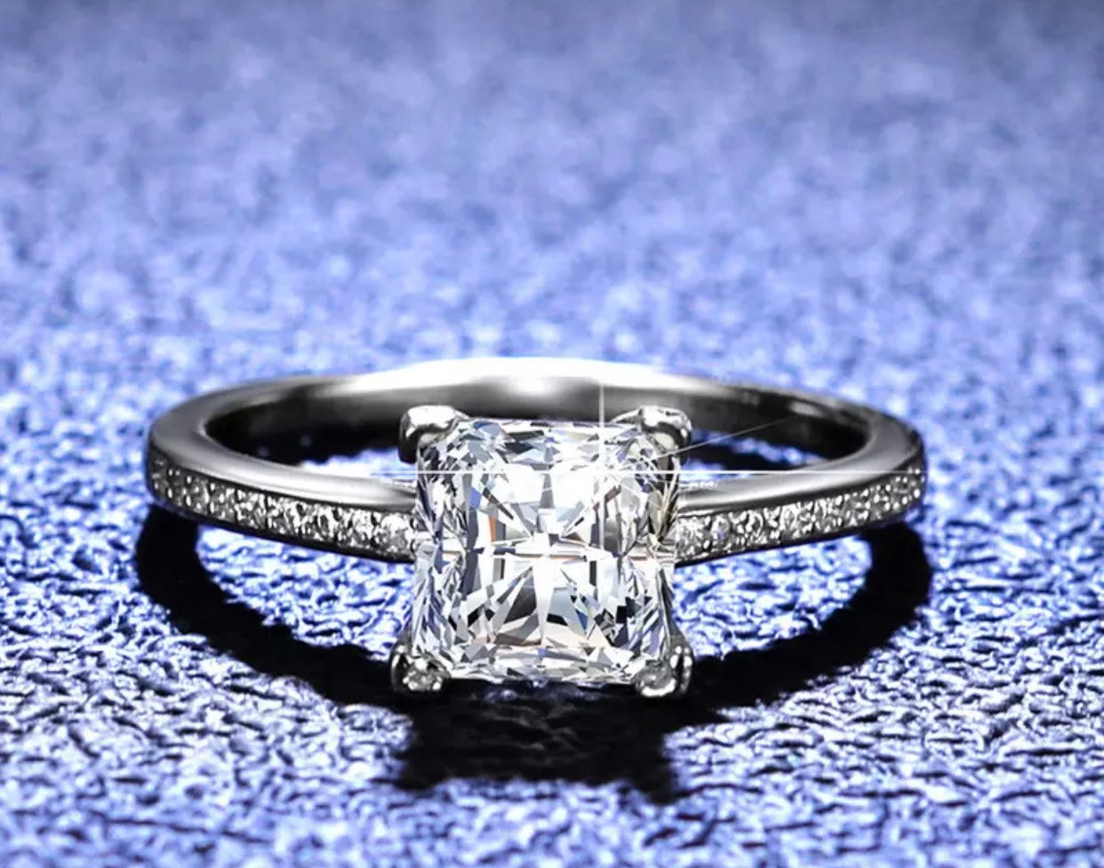 Celina Moissanite Diamond Stone Engagement Ring