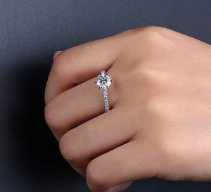 "Trixie  Moissanite Diamond Engagement Ring