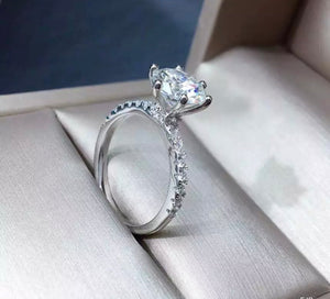 "Trixie  Moissanite Diamond Engagement Ring