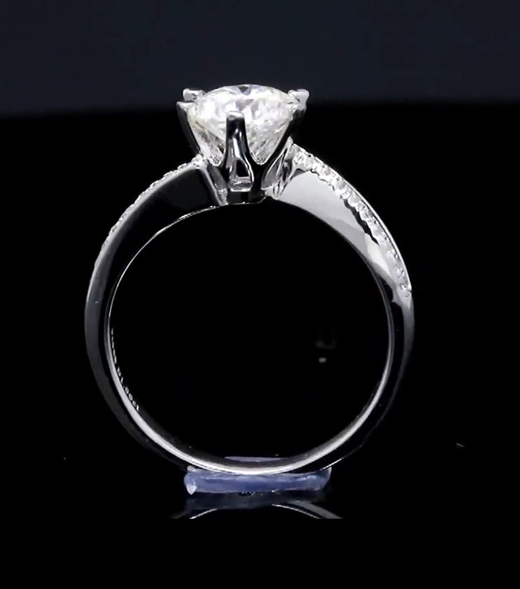 "ZARAH" Moissanite Diamond Engagement Ring