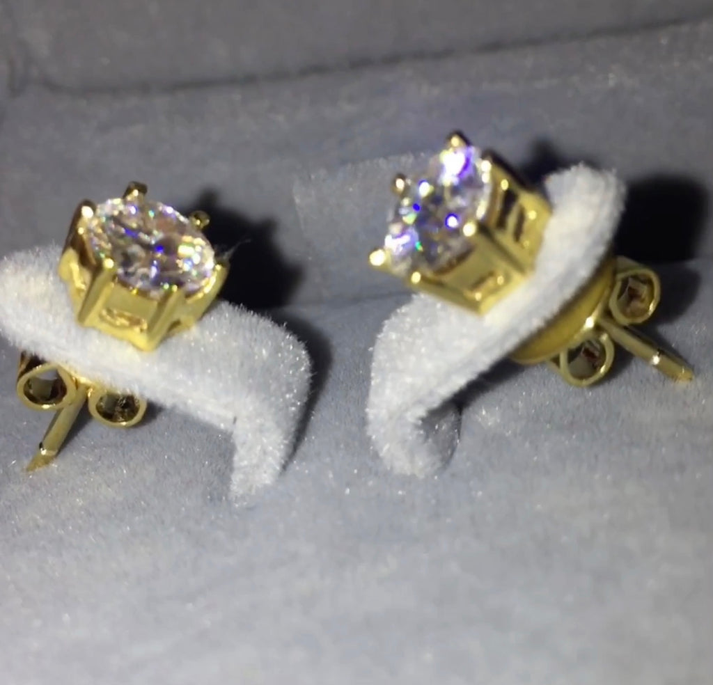 " Fiona " Earrings Moissanite Diamond