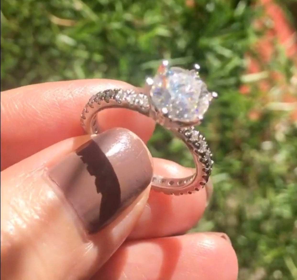 " TRIXIE 2 " Moissanite Diamond Full Eternity Ring