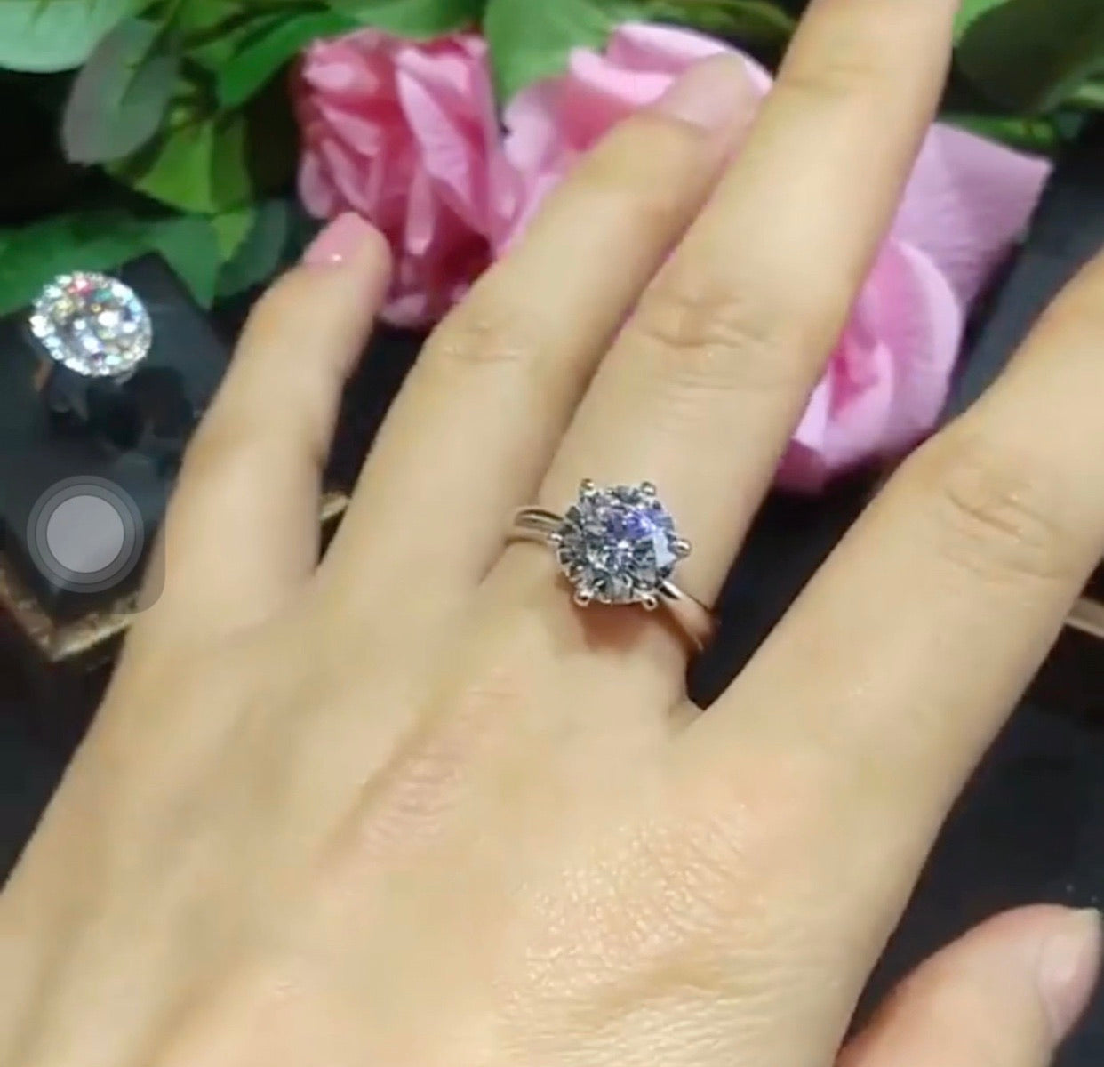 Fiona Moissanite  Diamond Engagement Ring