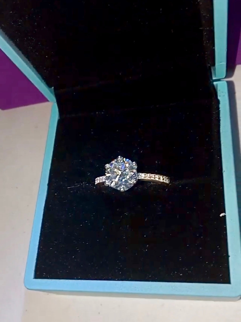 " Casey " Moissanite Diamond Ring