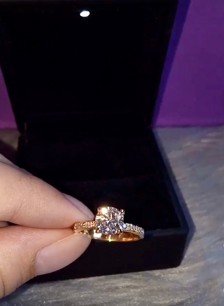 " Casey " Moissanite Diamond Ring
