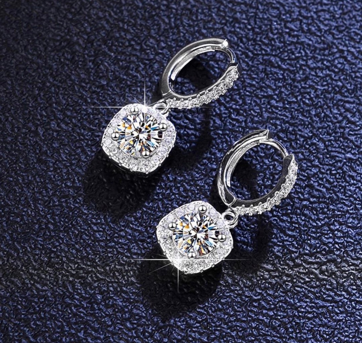 Total 2ct "Clarice" Dangling Earrings