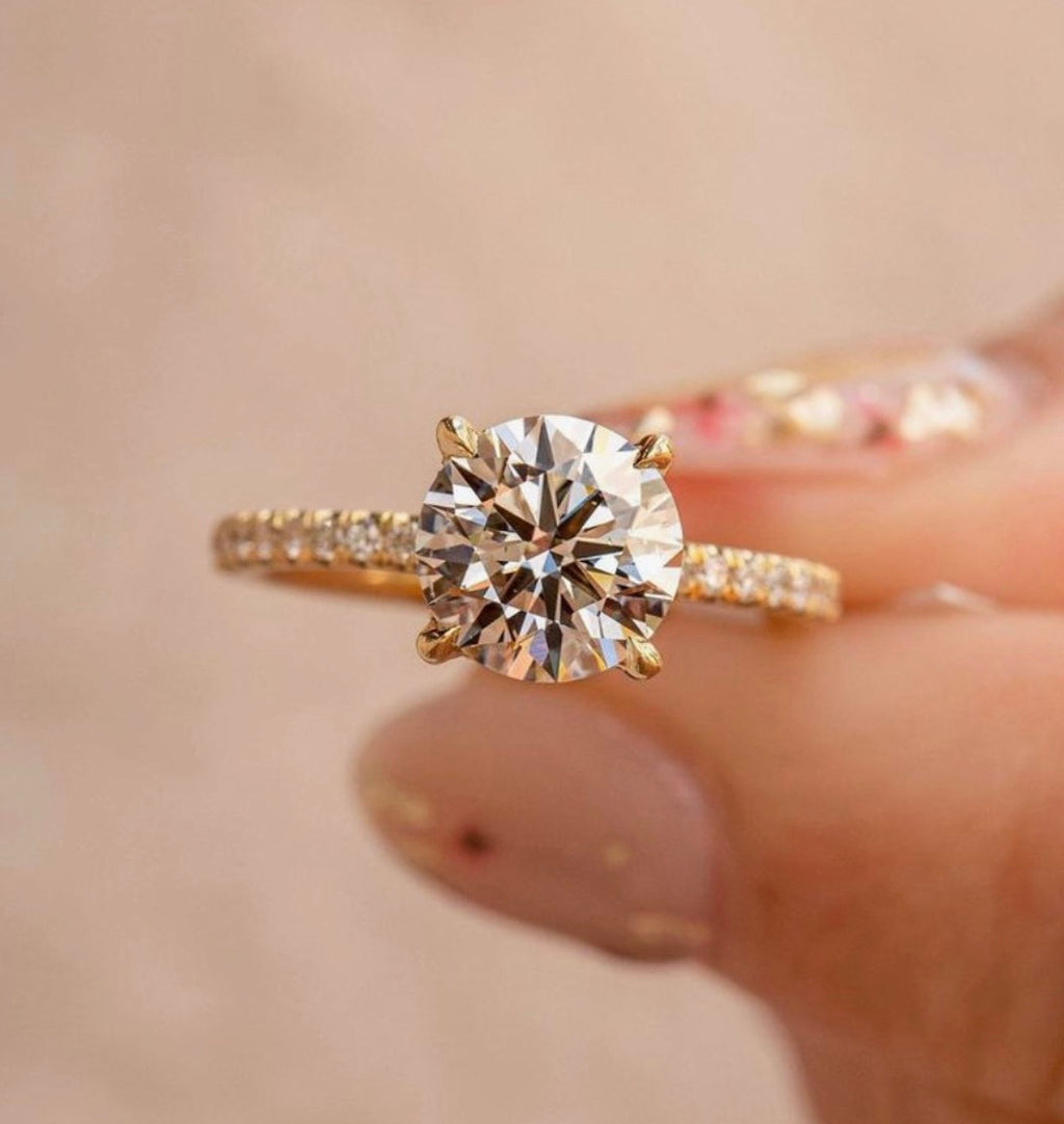 " Casey " Moissanite Diamond Ring