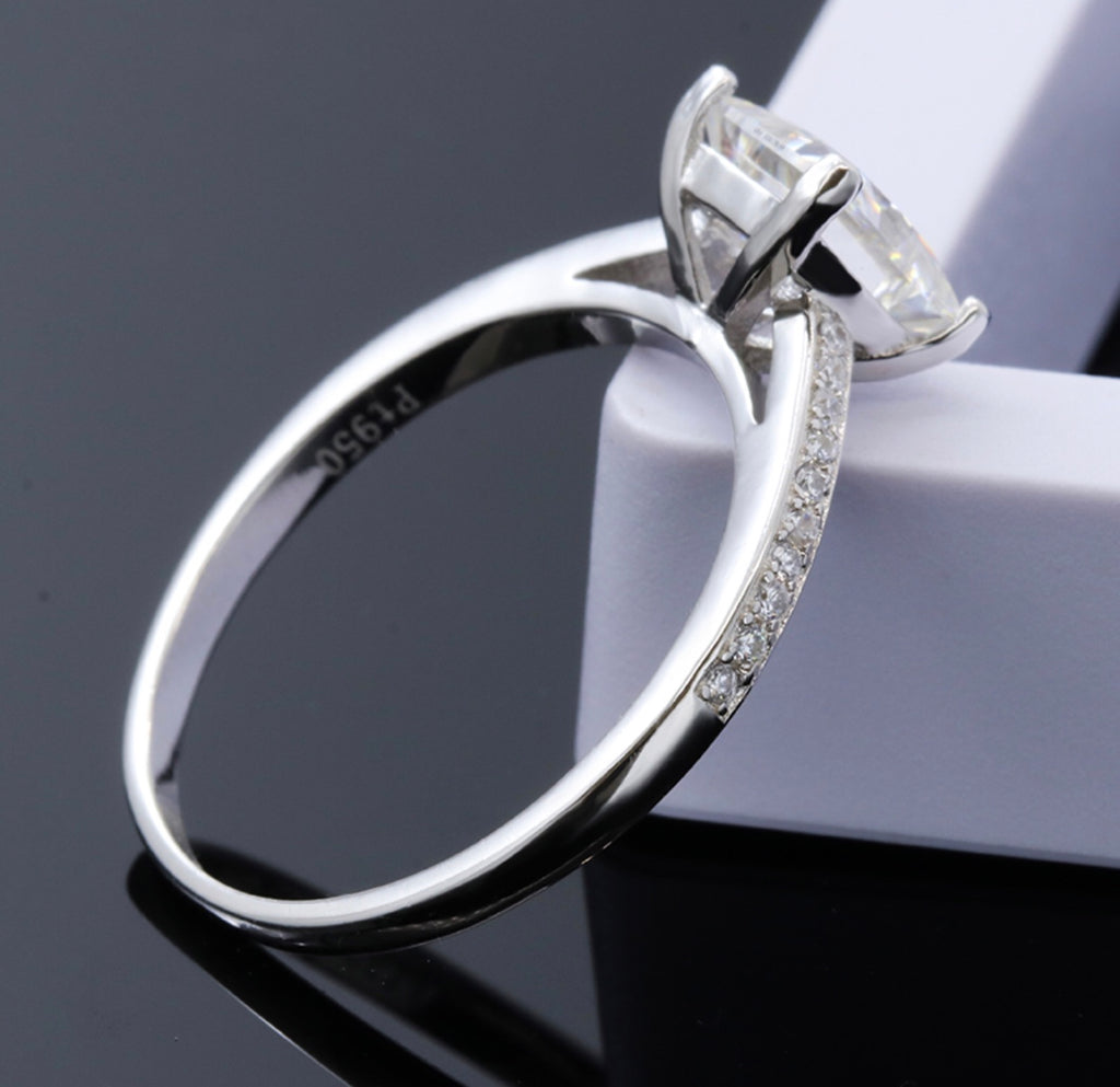 Celina Moissanite Diamond Stone Engagement Ring