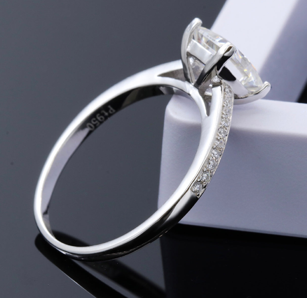 Celina Moissanite Diamond Stone Engagement Ring