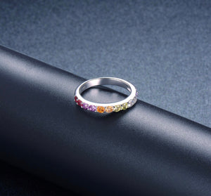 Customized Opal Ring White gold Vermeil