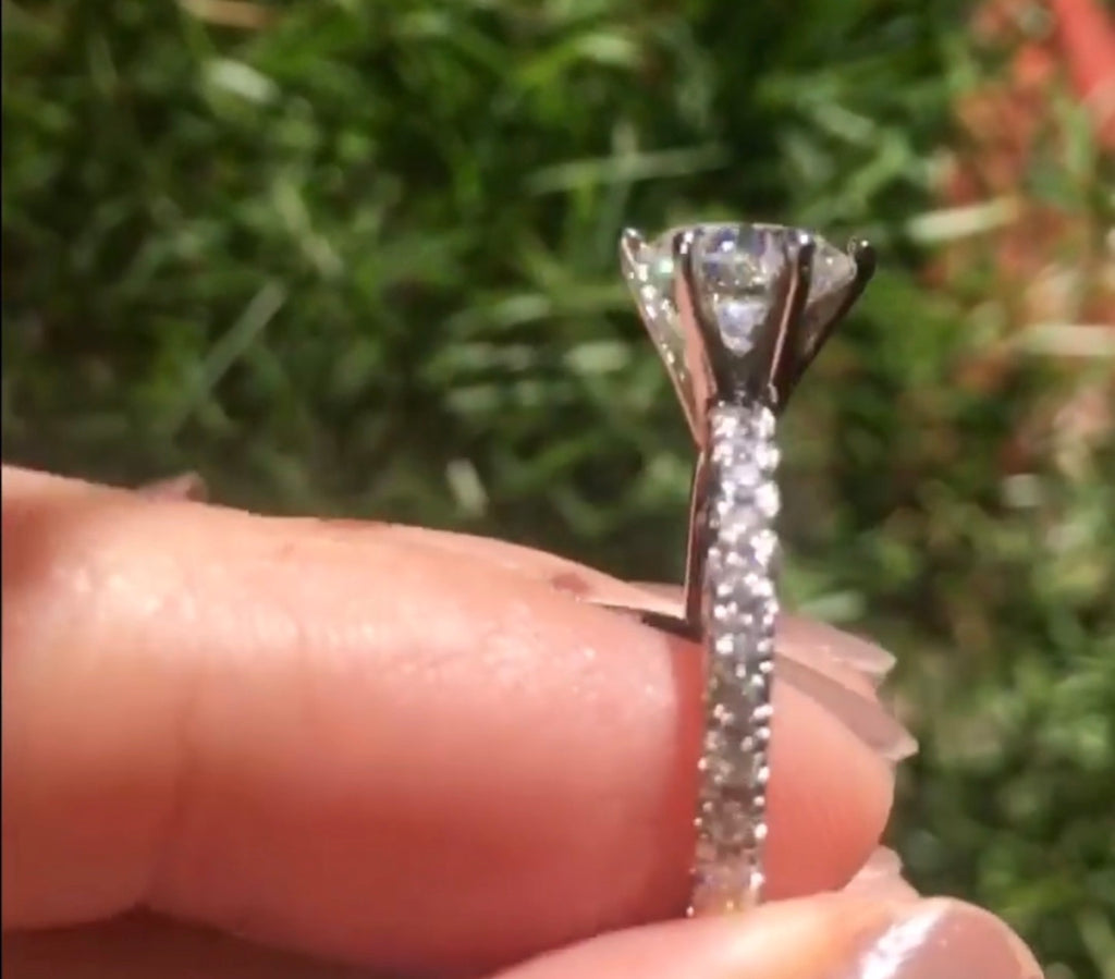 " TRIXIE 2 " Moissanite Diamond Full Eternity Ring