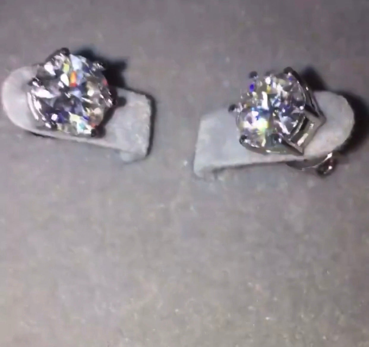 "Fiona" Earrings and Necklace Moissanite Diamond Stone Set