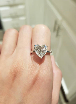 Crystal Heart Ring