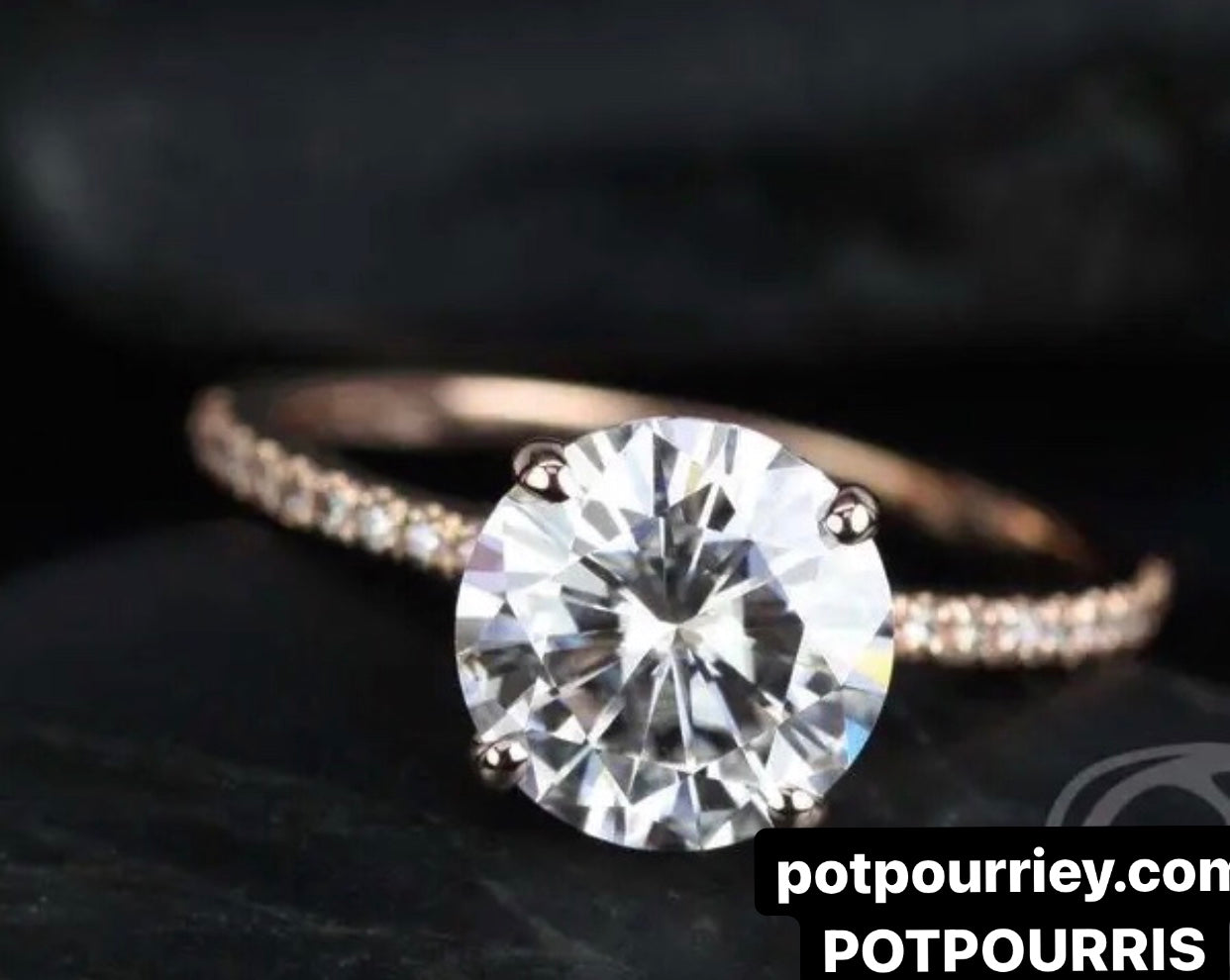 " Casey " Moissanite Diamond Ring