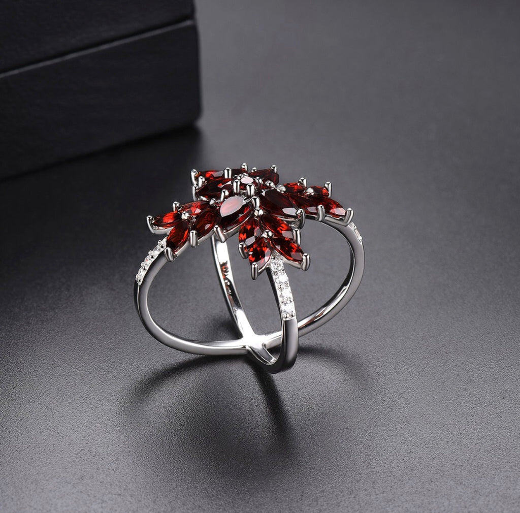 5.05ct Natural Red Garnet Ring