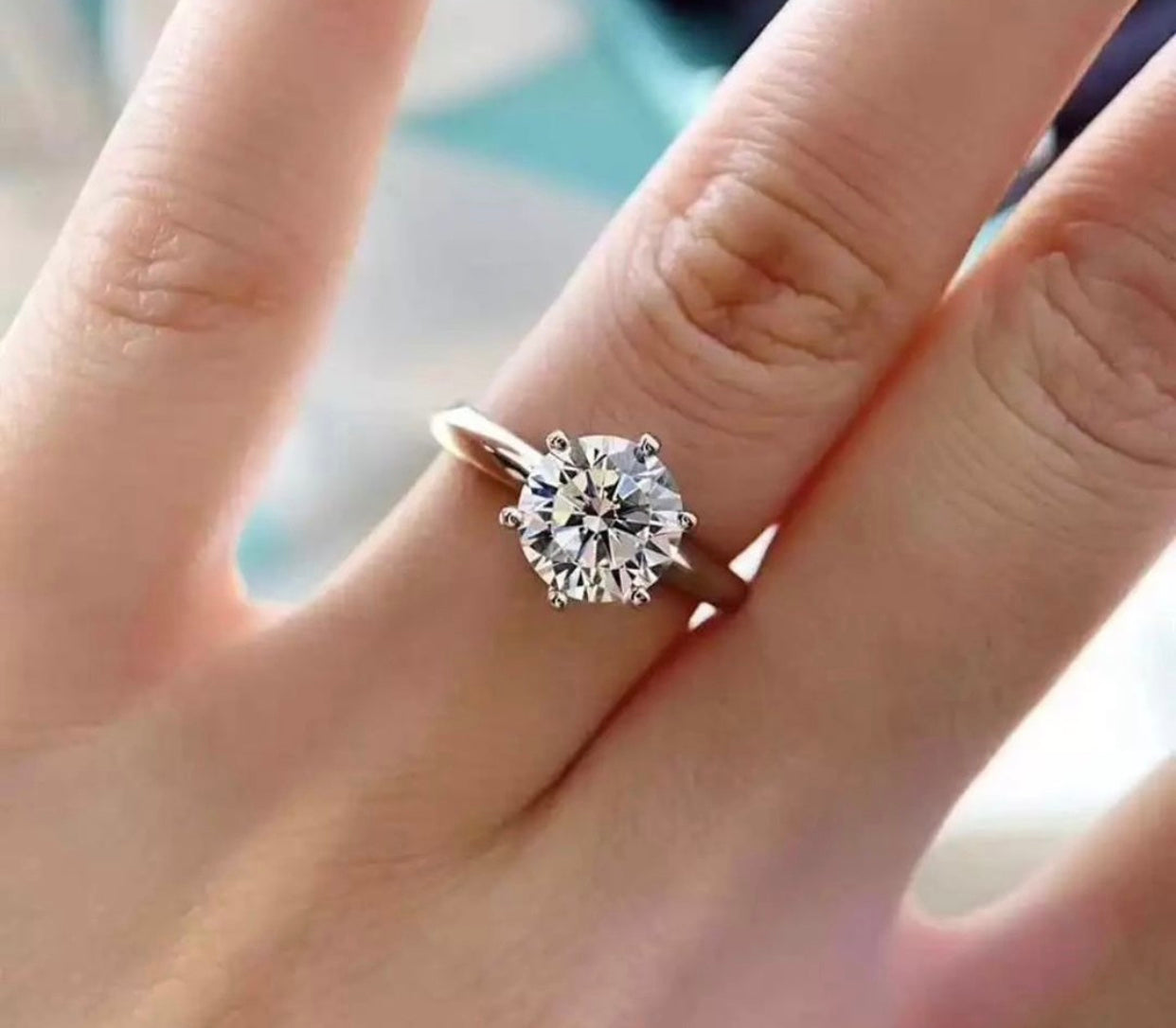Fiona Moissanite  Diamond Engagement Ring