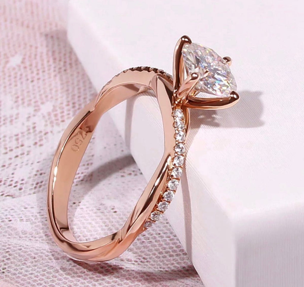 " Casey " Moissanite Diamond Ring