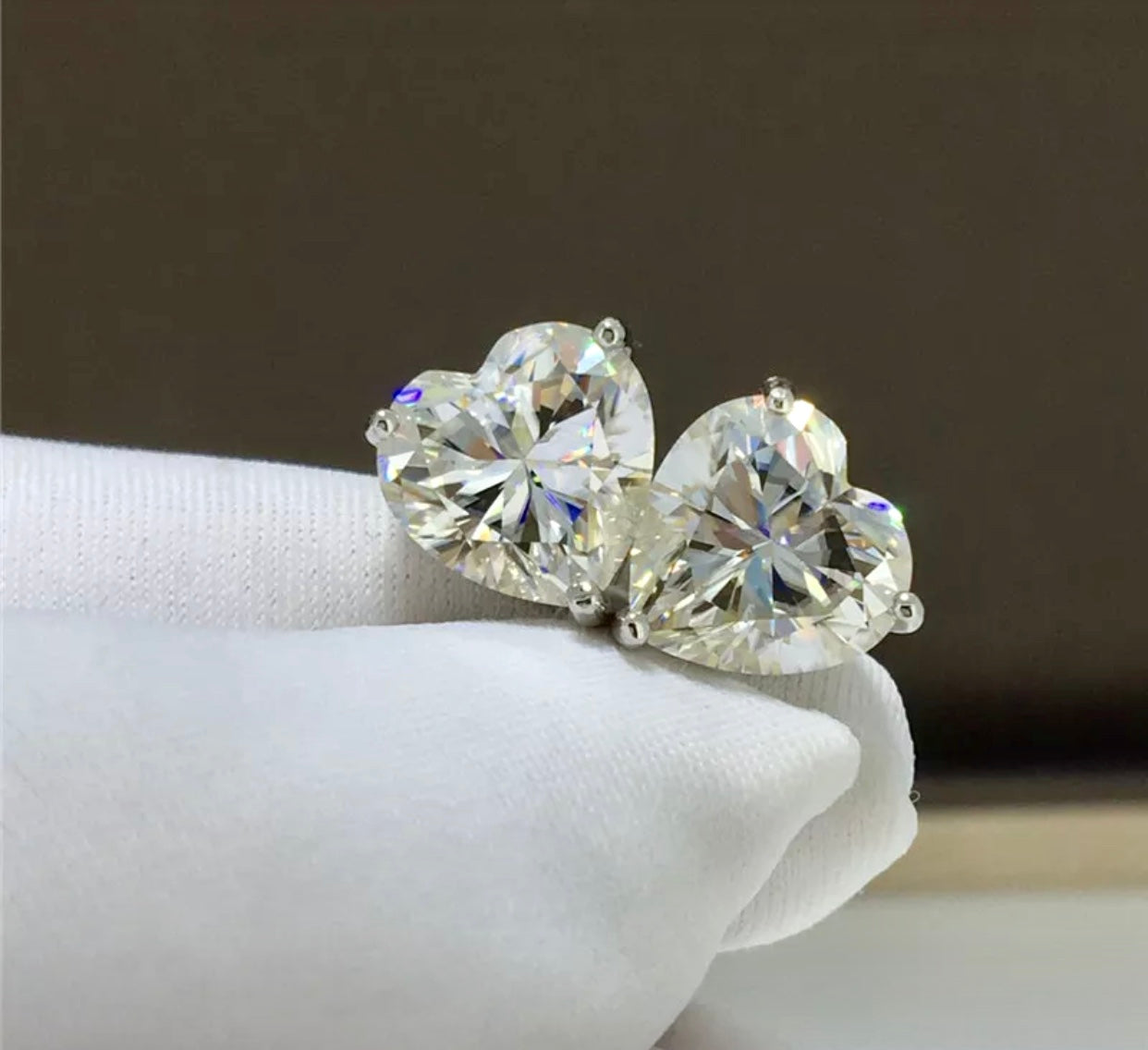 "Crystal"  Moissanite Diamond Earrings