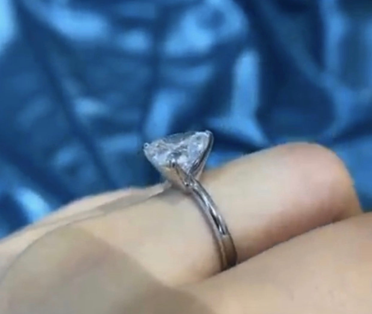 " Amia " Heart Set Solitaire & Full/Half Band Eternity Ring