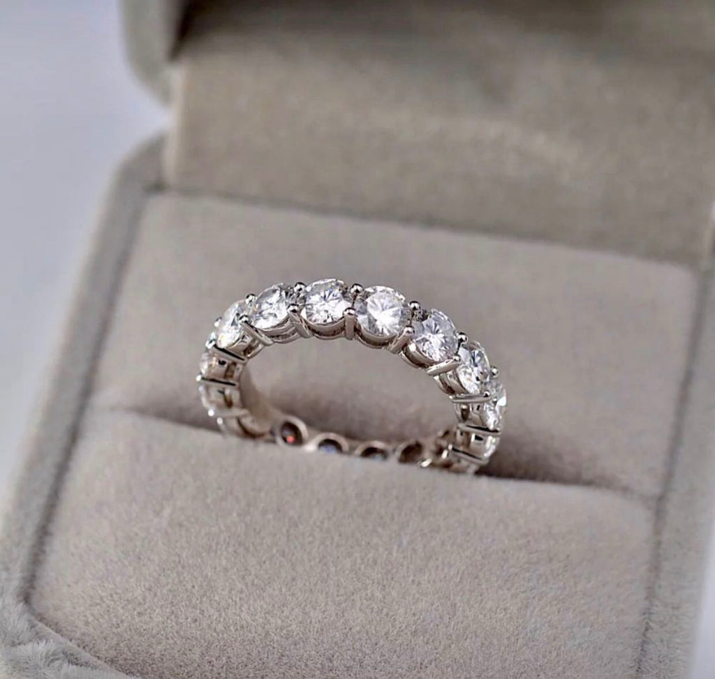 Moissanite Diamond Full Band Ring